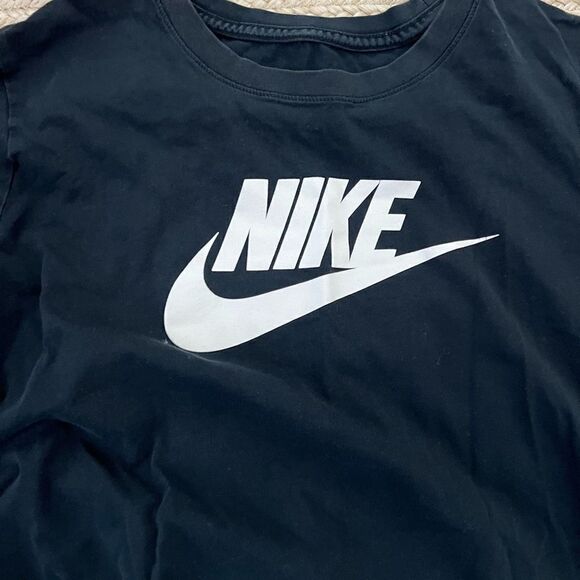 Nike womens shirt black size xl short sleeve workout - Picture 2 of 4